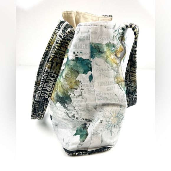 World Map Travel Tote - Picture 2 of 5